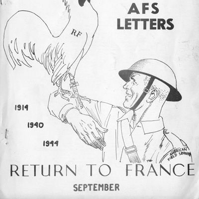 Copertina del bollettino “AFS Letters”, numero 29. Settembre 1944